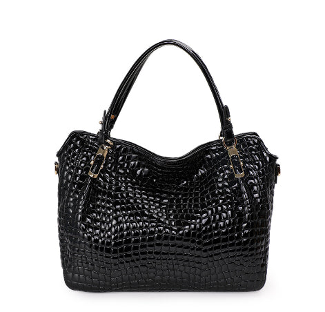 Womens Large Genuine Leather Casual Tote Bag