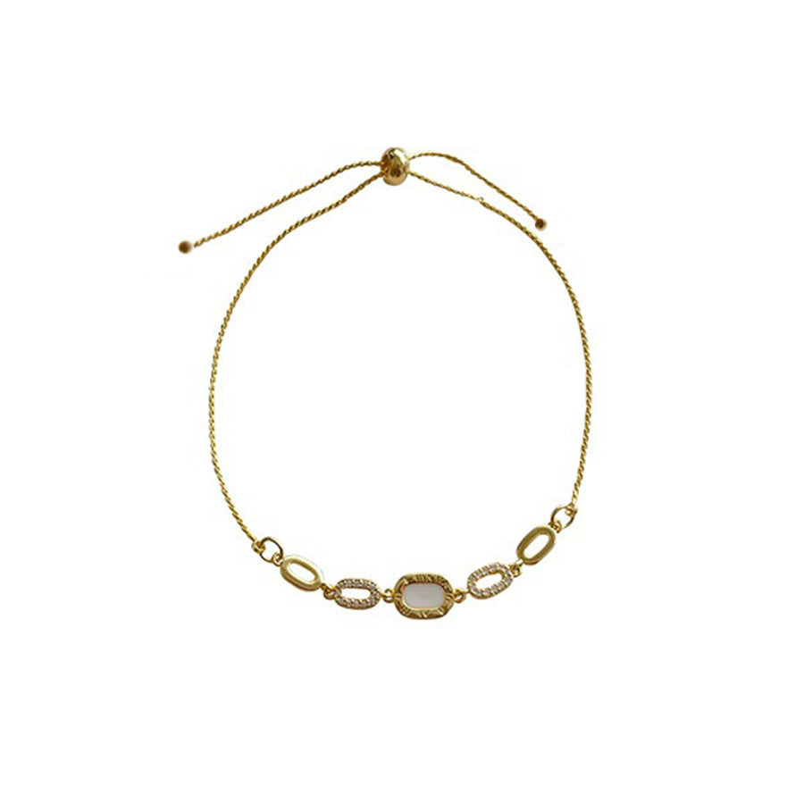 Elegant Light-luxury Zircon Bracelet For Women