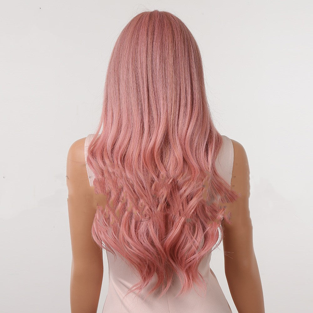 Female Chestnut Blond Bangs Long Curly Air Bangs Synthetic Fiber Wig