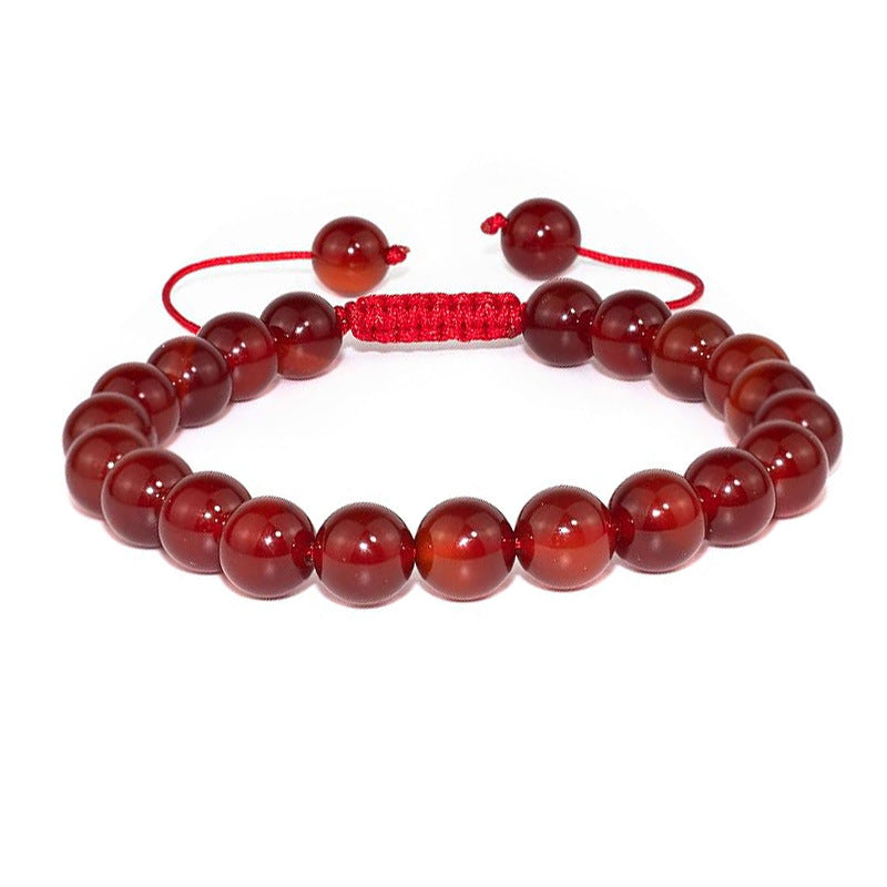 Natural Stone Agate Adjustable Bracelet