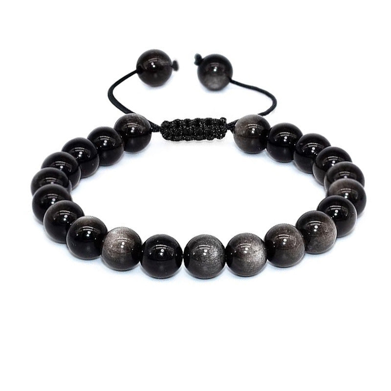 Natural Stone Agate Adjustable Bracelet