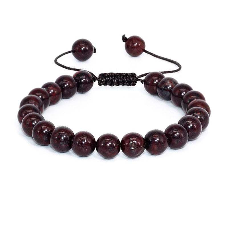 Natural Stone Agate Adjustable Bracelet