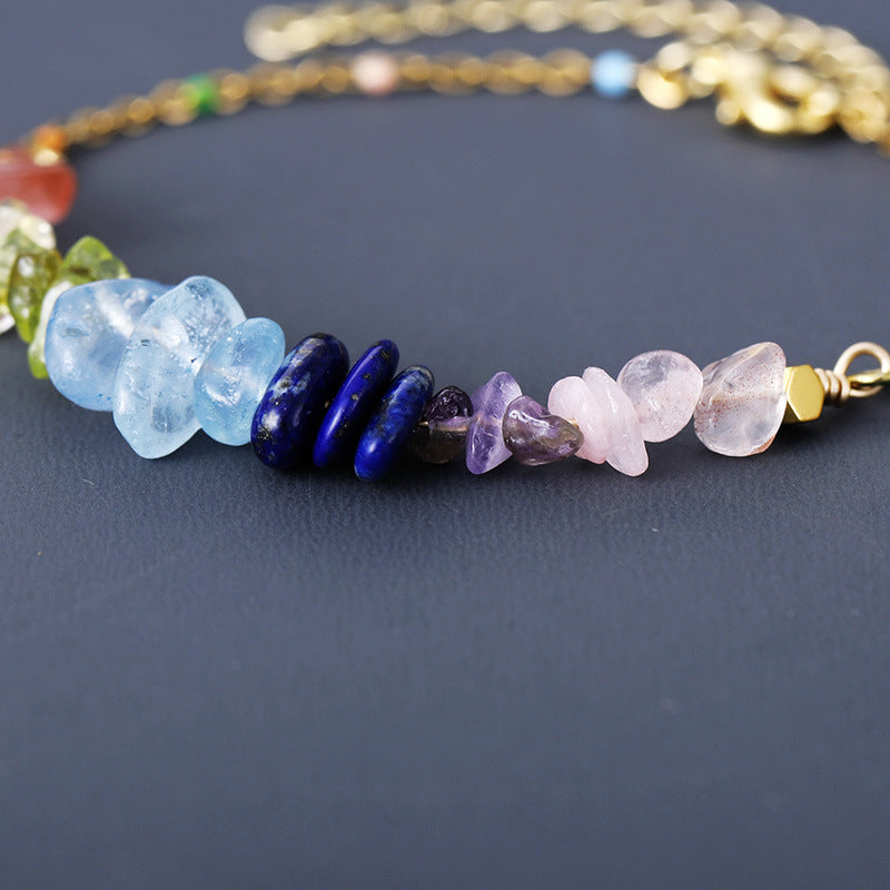 Fashionable 7-Color Natural Stone Handmade Bracelet