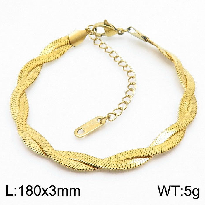 Men's Versatile Double-Weaved Bracelet And Necklace
