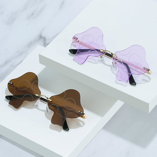 Irregular Mushroom-shaped Sunglasses For Women