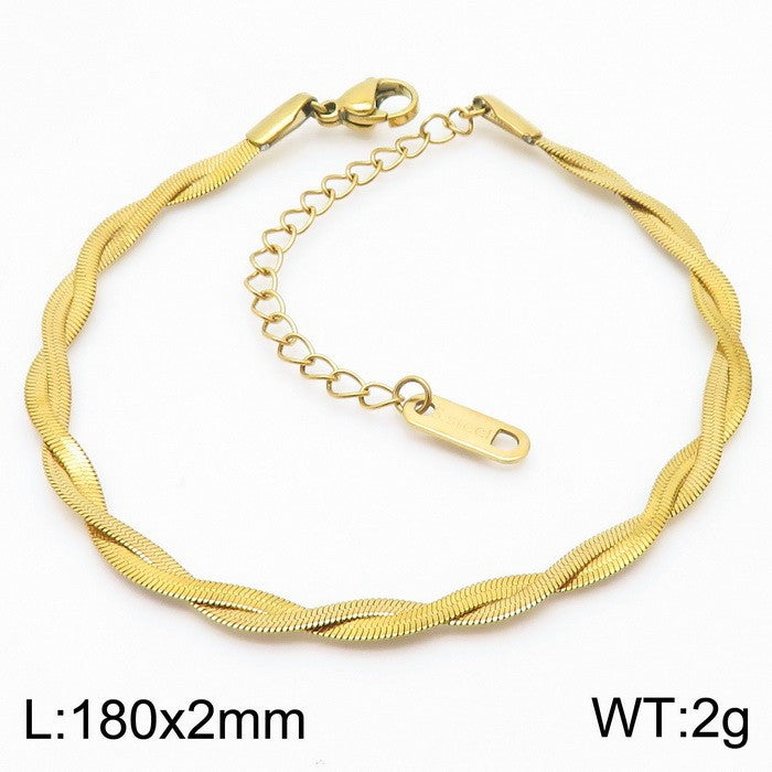 Men's Versatile Double-Weaved Bracelet And Necklace