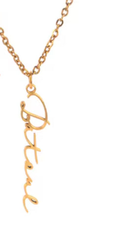 Stainless Steel 18k Gold-plated Color-changing Free Personalized Pendant Chain