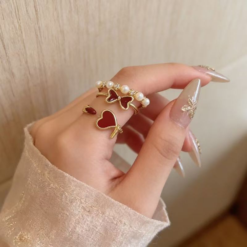 Horse Year Ring INS Style Geometric Horse Open Ring