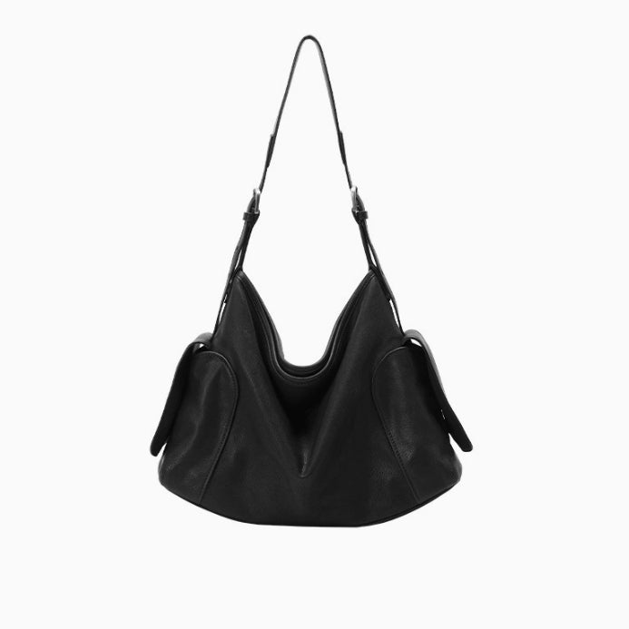 Large, Genuine Leather Crossbody Bag With Dual Handles