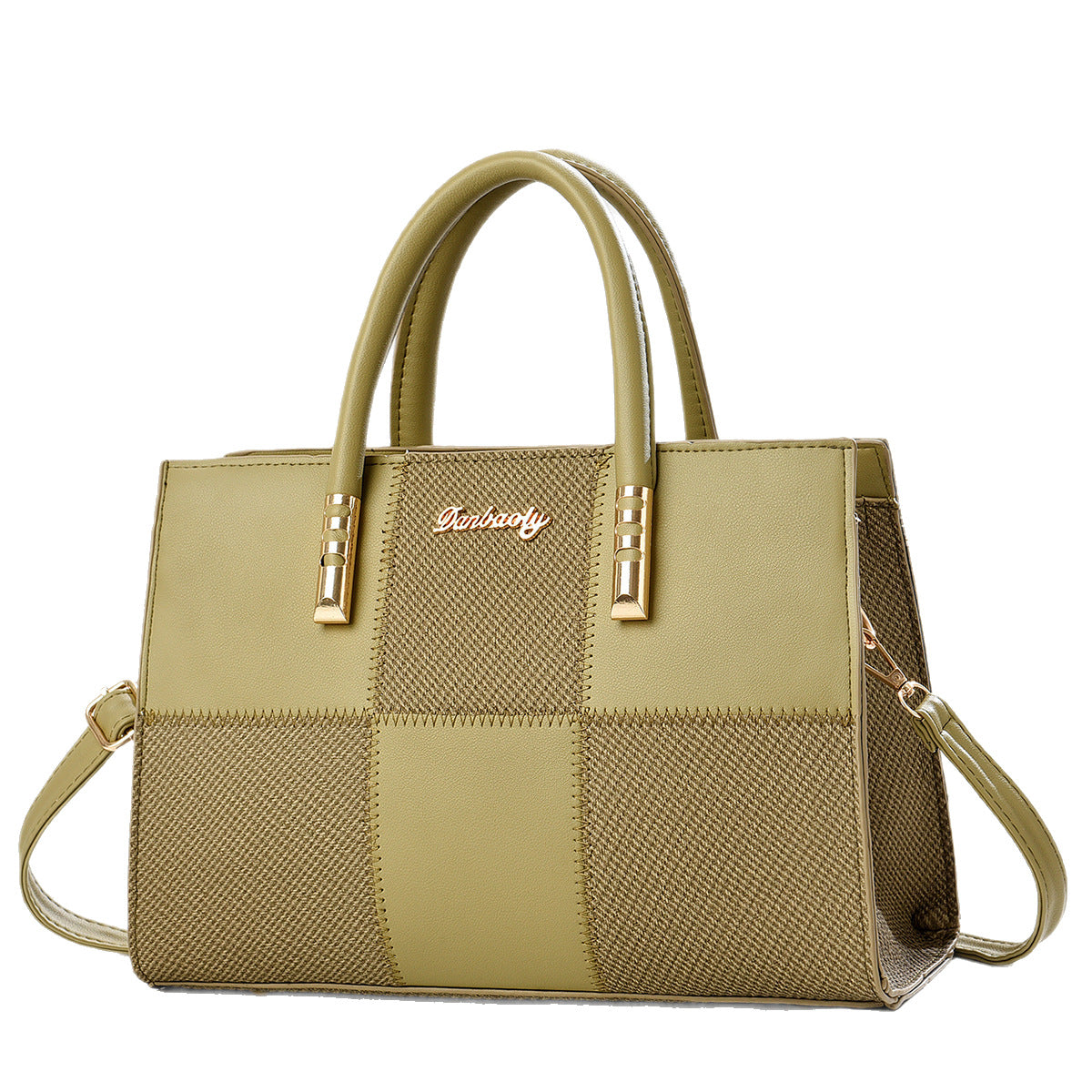 New Stylish Large-capacity Womens Tote Bag With A Bold Color-block Patchwork Design