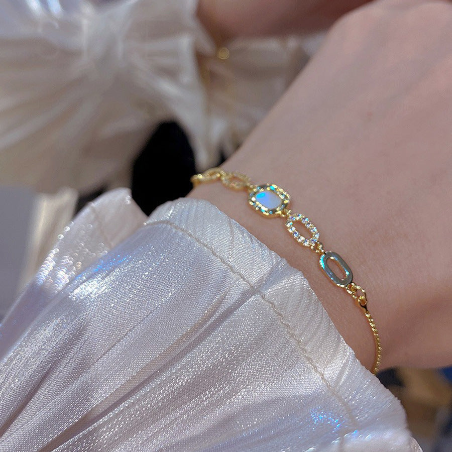 Elegant Light-luxury Zircon Bracelet For Women