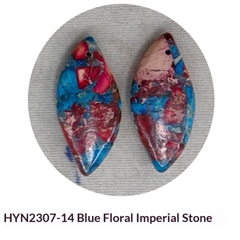 Natural Imperial Stone Leaf-Shaped Pendant Necklace